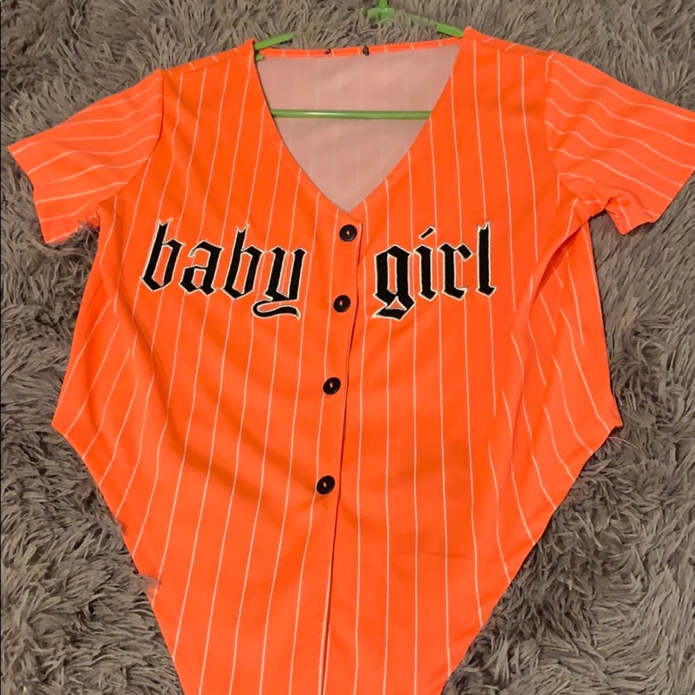 “Baby girl” orange shirt